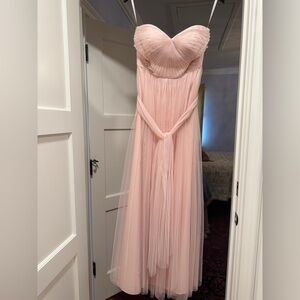 Worn Once Jenny Yoo Collection Bridesmaid Dress – Blush Pink Tulle – Size 4